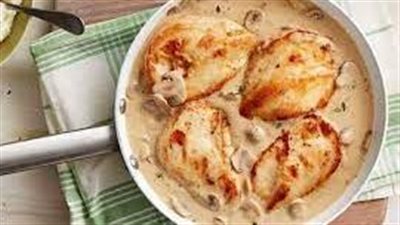 صدور دجاج بالكريمة وصفة شهية وسهلة التحضير