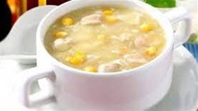 شوربة الذرة والدجاج طبق لذيذ وصحي